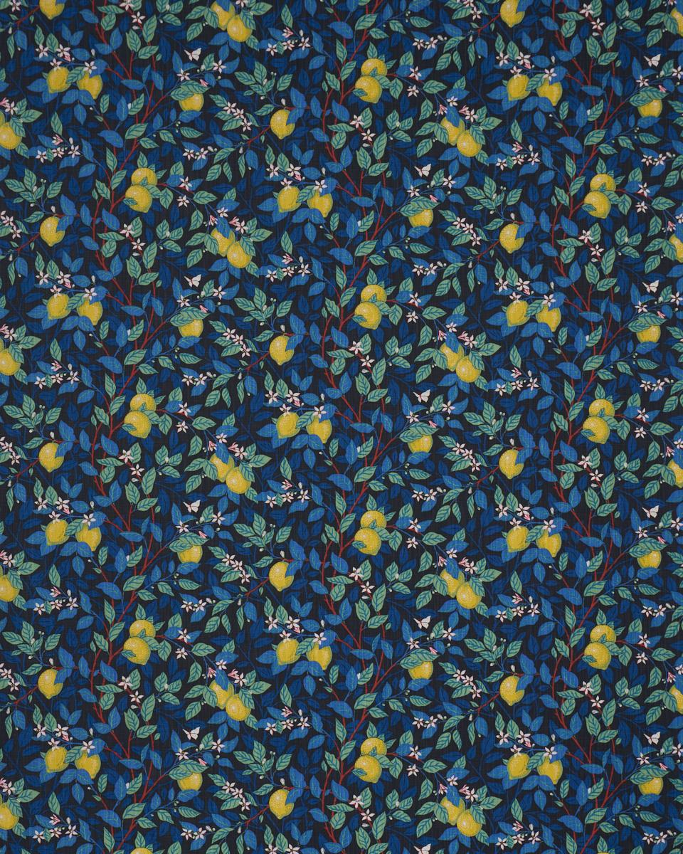 Borastapeter Citrontrd Spruce And Blue Fabric