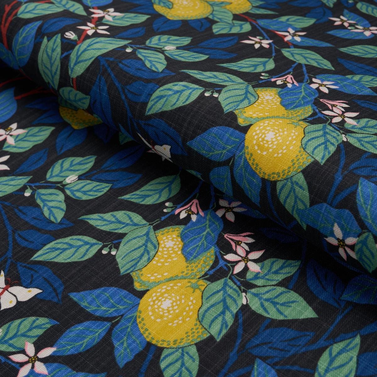 Borastapeter Citrontrd Spruce And Blue Fabric