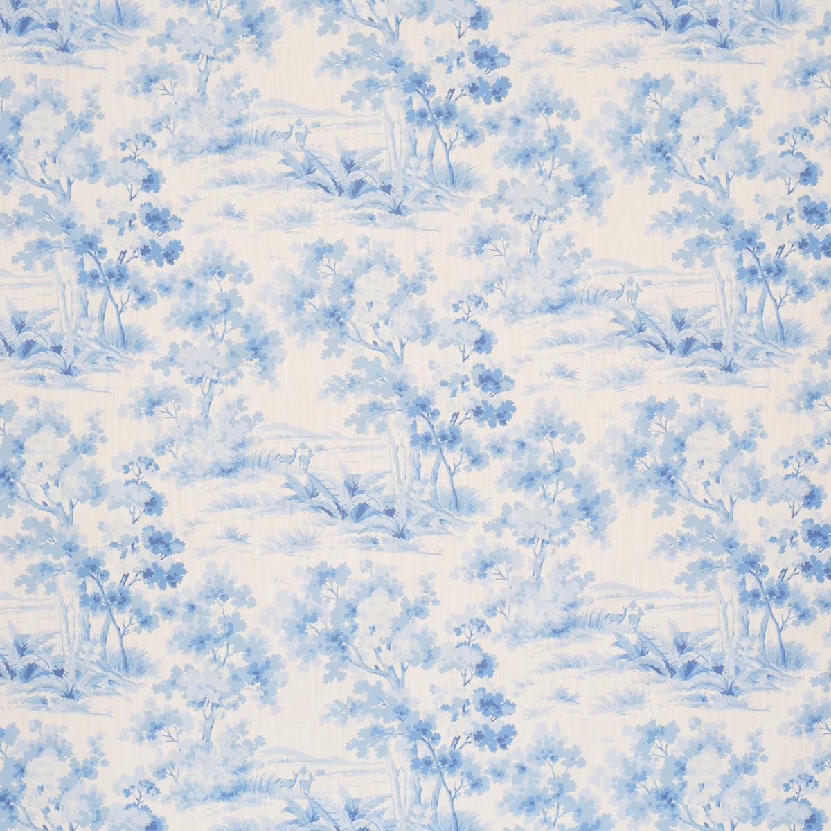 Borastapeter Countryside Morning Blue And White Fabric