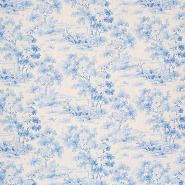 Borastapeter Countryside Morning Blue And White Fabric