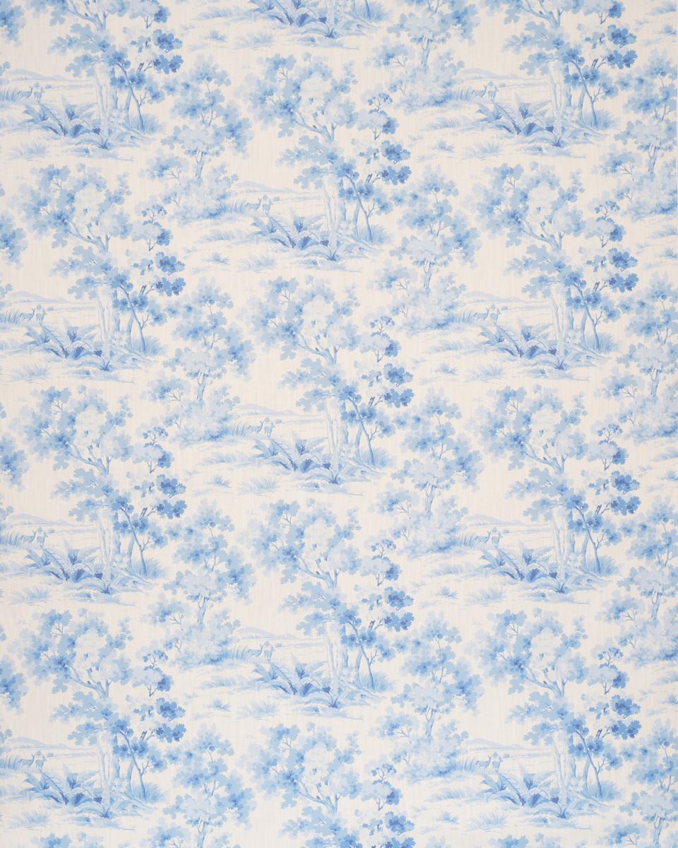 Borastapeter Countryside Morning Blue And White Fabric