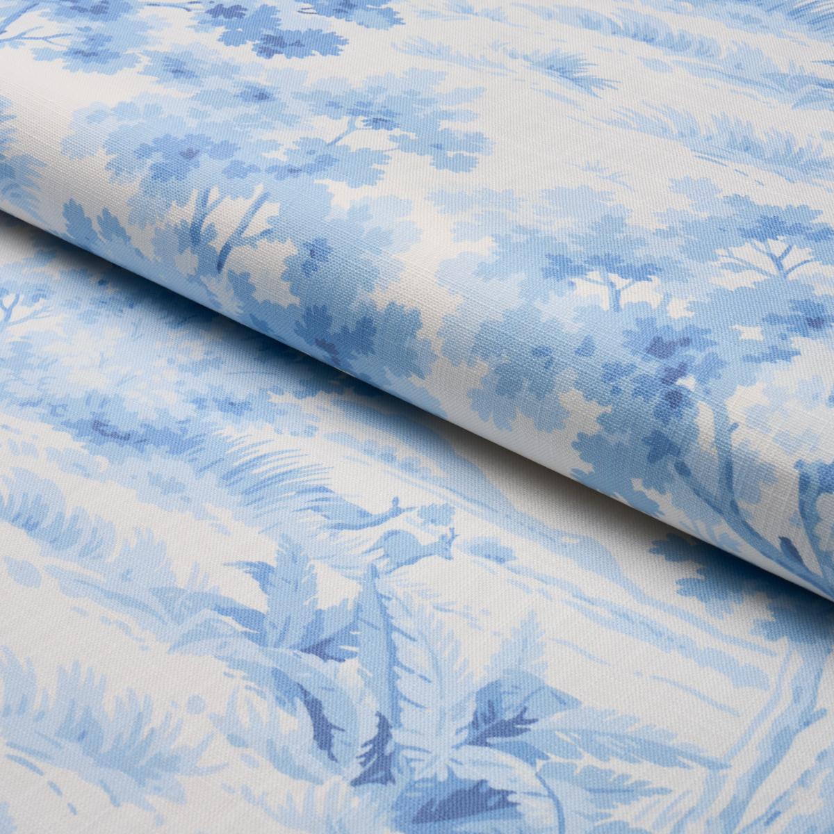 Borastapeter Countryside Morning Blue And White Fabric