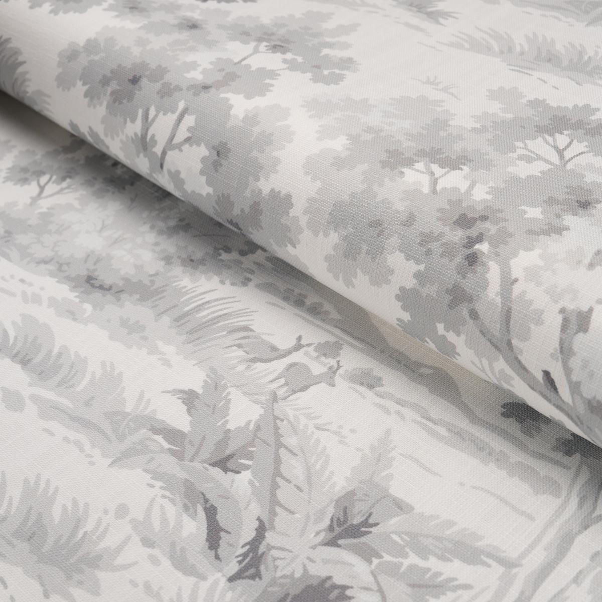 Borastapeter Countryside Morning Grey Fabric
