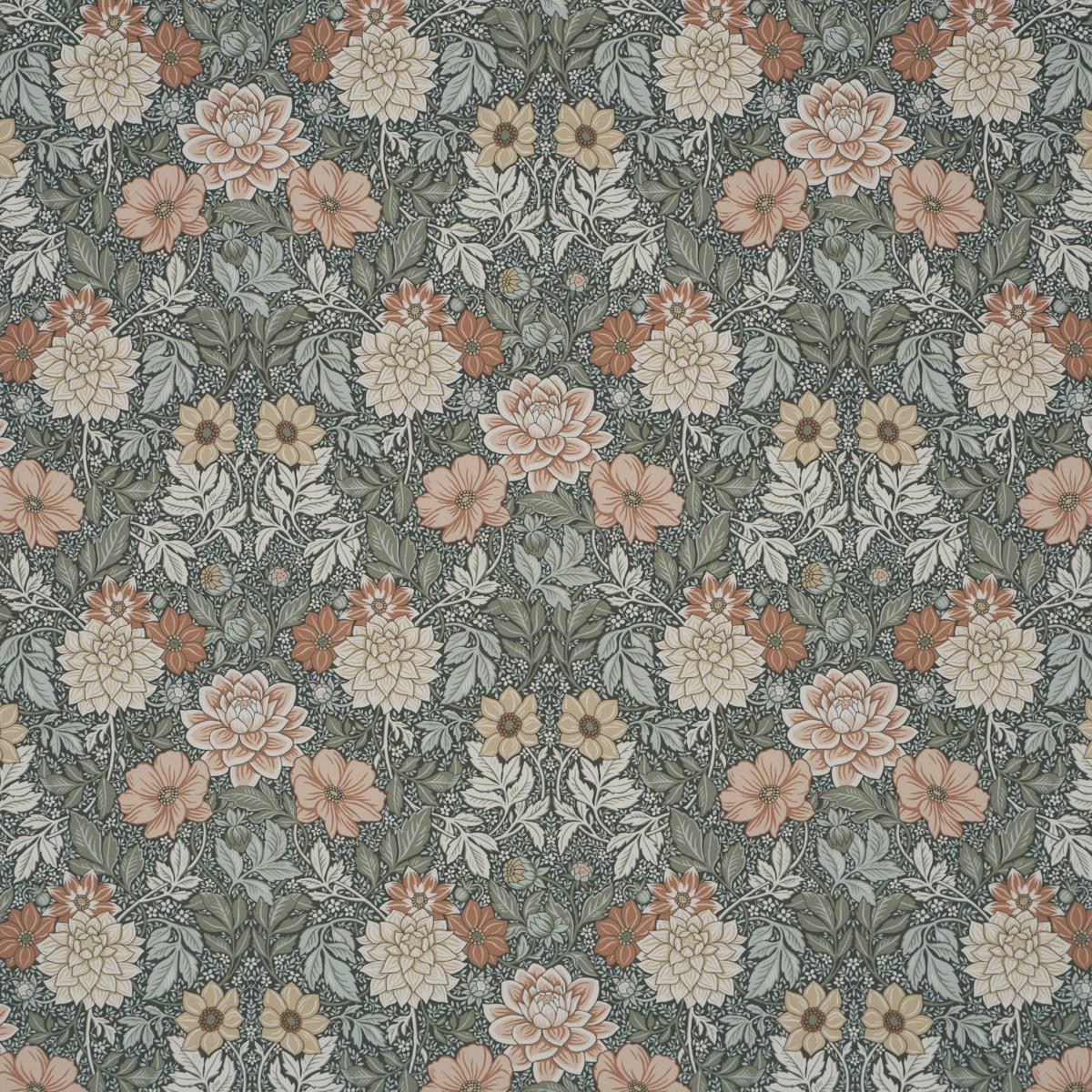 Borastapeter Dahlia Garden Green Fabric