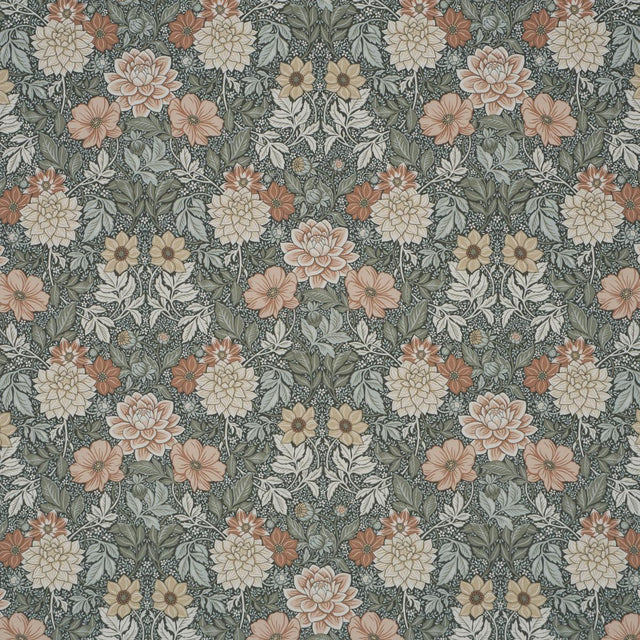 Borastapeter Dahlia Garden Green Fabric