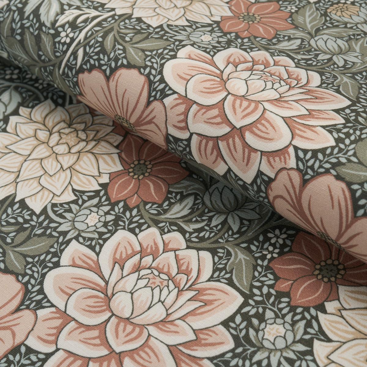 Borastapeter Dahlia Garden Green Fabric