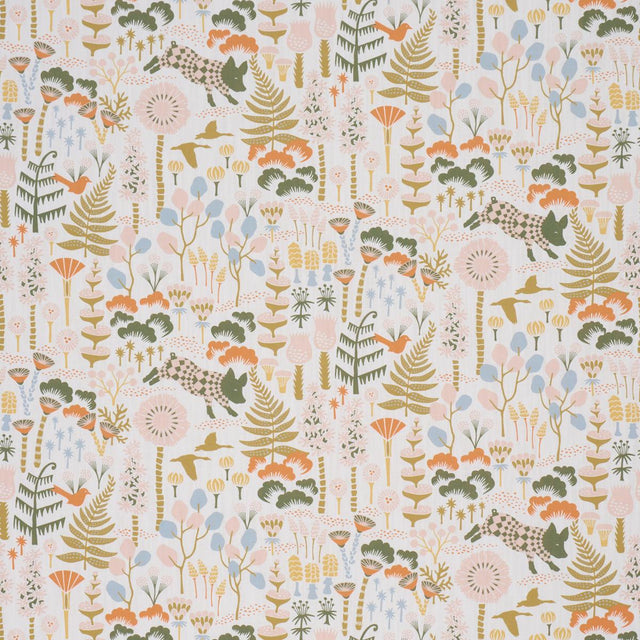 Borastapeter Hoppmosse Ivory And Multi Fabric
