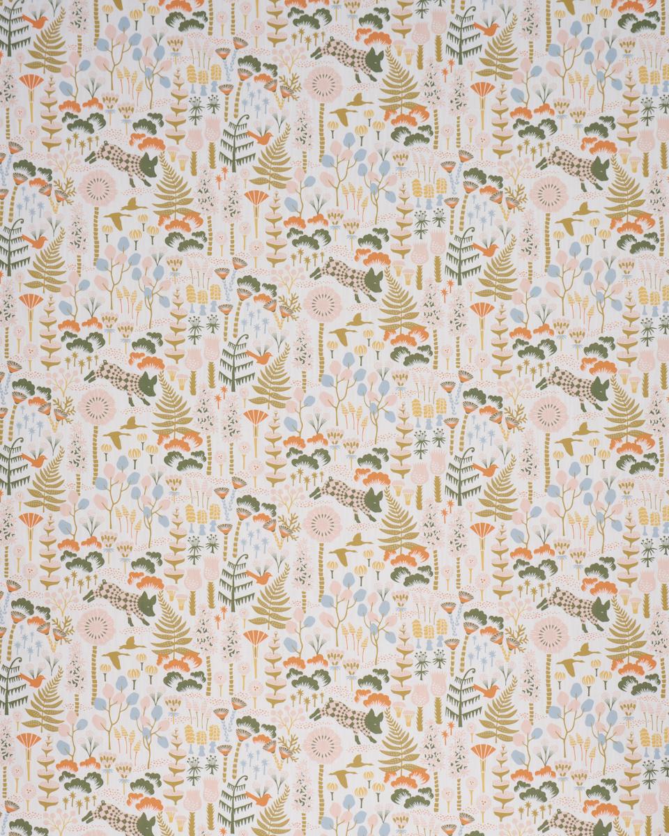 Borastapeter Hoppmosse Ivory And Multi Fabric