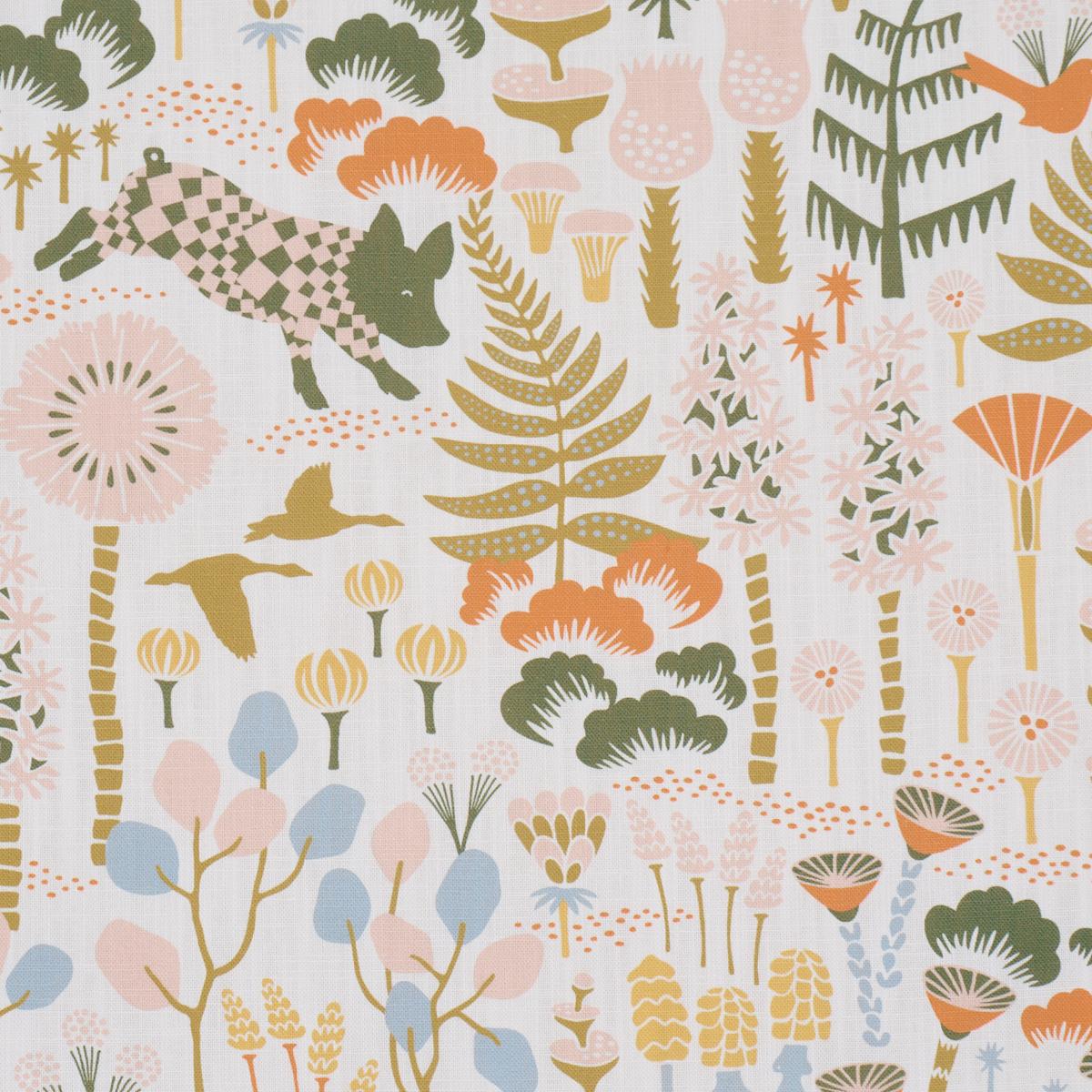 Borastapeter Hoppmosse Ivory And Multi Fabric