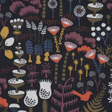Borastapeter Hoppmosse Midnight Fabric