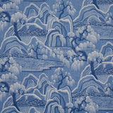 Borastapeter Indigo Garden Blue And White Fabric