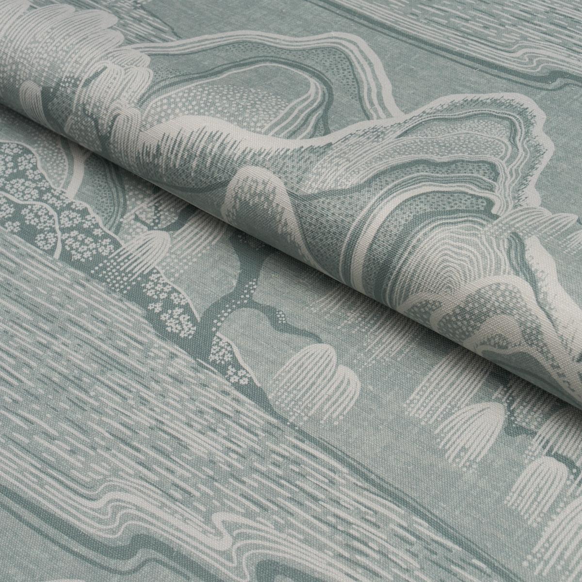 Borastapeter Indigo Garden Mineral Fabric
