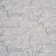 Schumacher Indigo Garden Grey Fabric