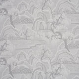 Schumacher Indigo Garden Grey Fabric
