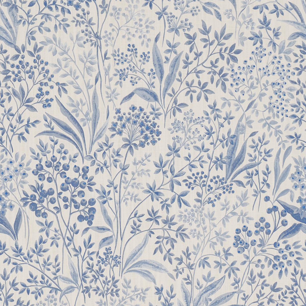 Borastapeter Nocturne Blue And White Fabric