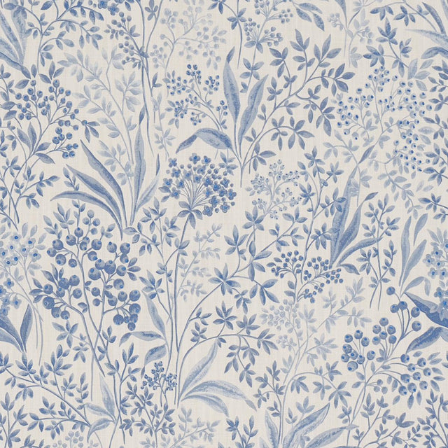 Borastapeter Nocturne Blue And White Fabric