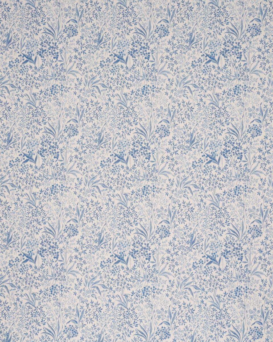 Borastapeter Nocturne Blue And White Fabric