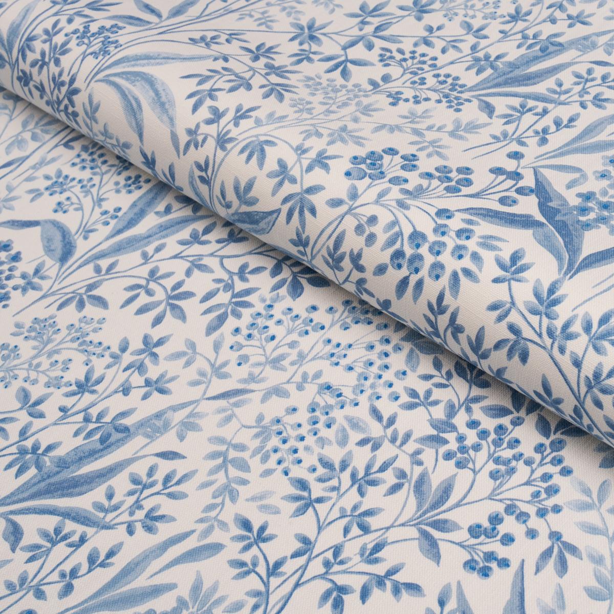 Borastapeter Nocturne Blue And White Fabric
