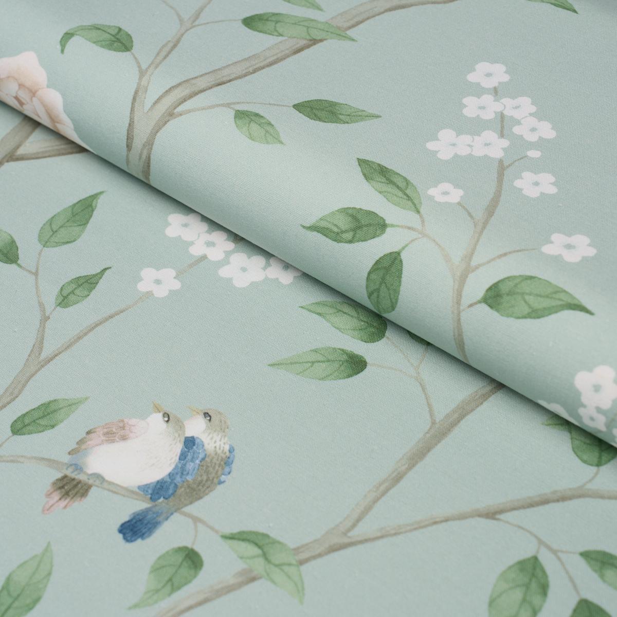 Borastapeter Paradise Birds Mineral Fabric