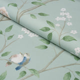 Borastapeter Paradise Birds Mineral Fabric