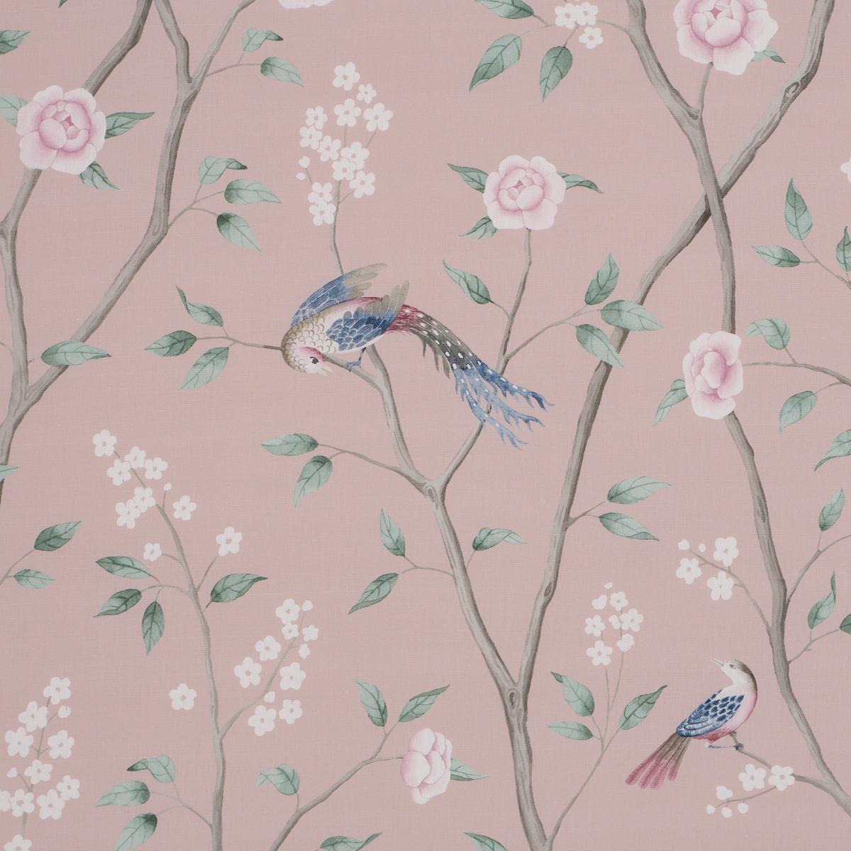 Borastapeter Paradise Birds Blush Fabric
