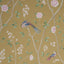 Borastapeter Paradise Birds Gold Fabric