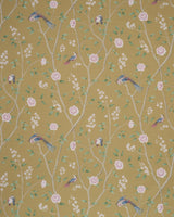Borastapeter Paradise Birds Gold Fabric