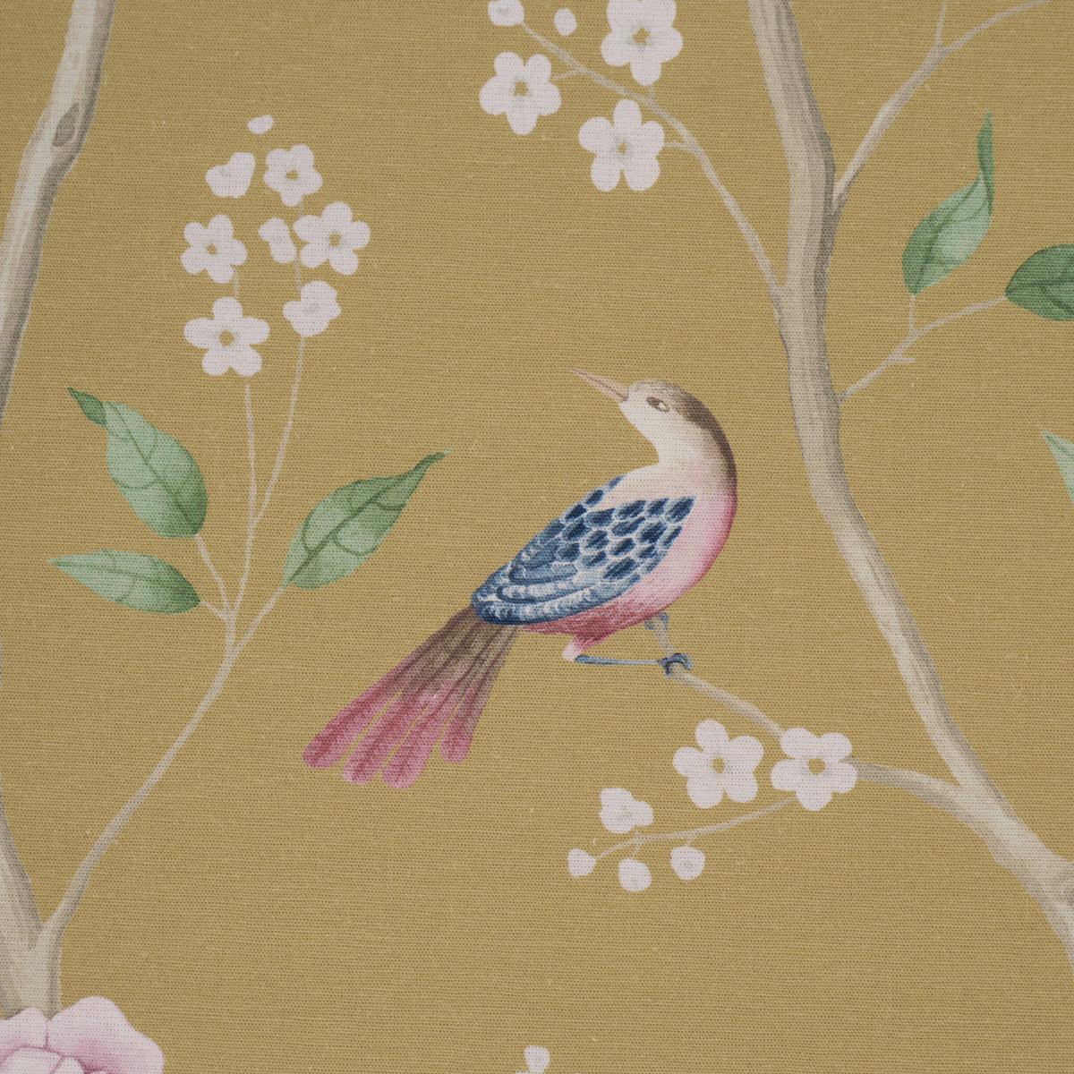 Borastapeter Paradise Birds Gold Fabric