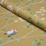 Borastapeter Paradise Birds Gold Fabric