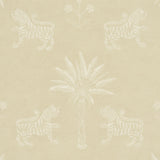 Schumacher Tiger Palm Silhouette Mistral Sand Wallpaper