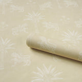 Schumacher Tiger Palm Silhouette Mistral Sand Wallpaper