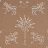 Schumacher Tiger Palm Silhouette Mediterranean Spice Wallpaper
