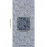 Schumacher Tayrona Palm Mosaic Sisal Pacific Ocean Hues Wallpaper