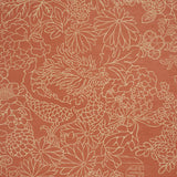 Schumacher Chiang Mai Dragon Silhouette Raffia Terracotta Wallpaper