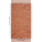 Schumacher Chiang Mai Dragon Silhouette Raffia Terracotta Wallpaper