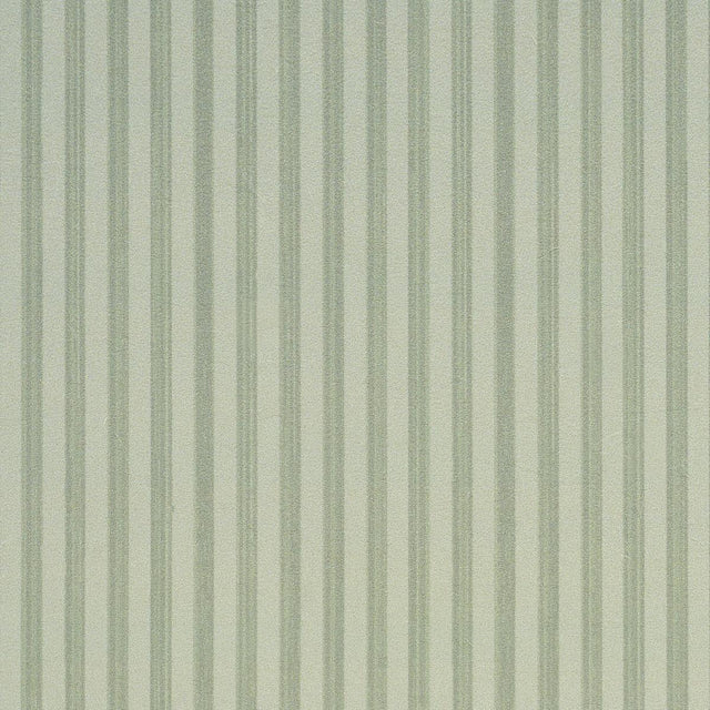 Schumacher Edwin Stripe Narrow Sage Wallpaper