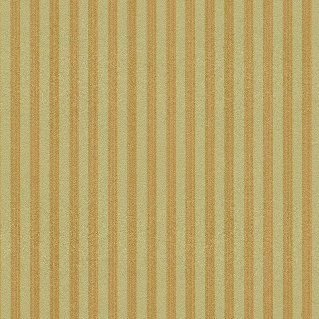 Schumacher Edwin Stripe Narrow Lemon Sage Wallpaper