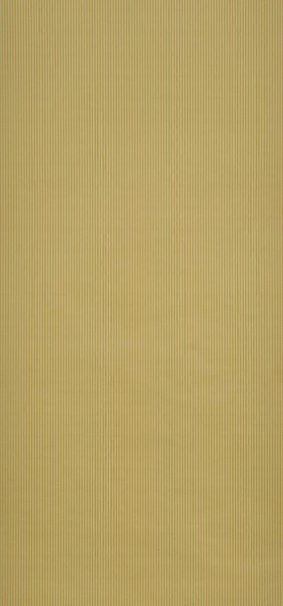 Schumacher Edwin Stripe Narrow Lemon Sage Wallpaper