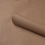 Schumacher Edwin Stripe Narrow Chestnut Rose Wallpaper