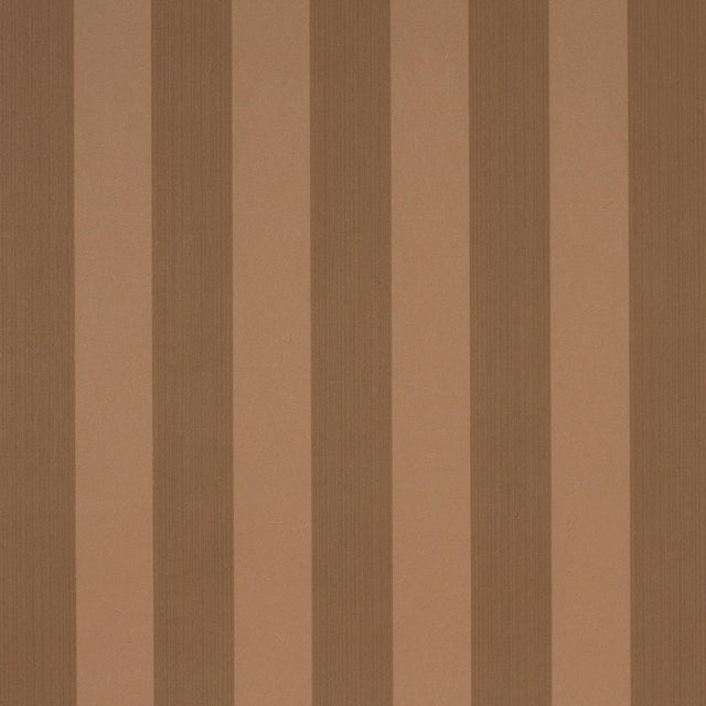Schumacher Edwin Stripe Medium Terracotta Wallpaper