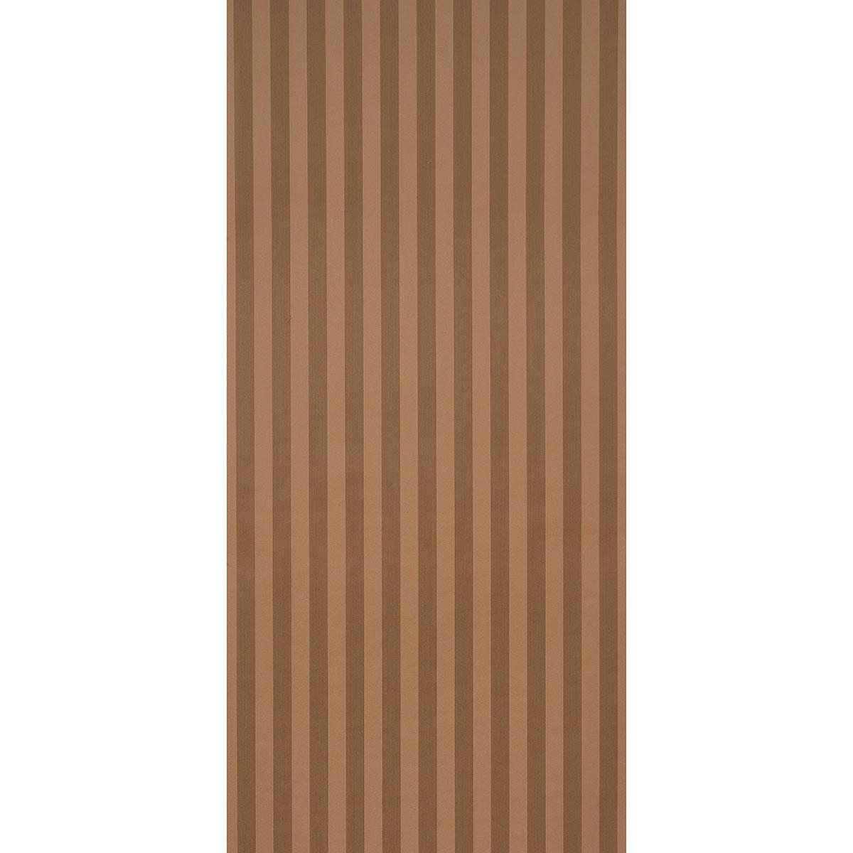 Schumacher Edwin Stripe Medium Terracotta Wallpaper