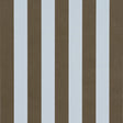 Schumacher Edwin Stripe Medium Brown & Sky Wallpaper