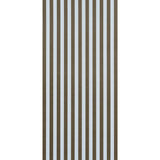 Schumacher Edwin Stripe Medium Brown & Sky Wallpaper