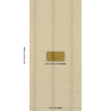 Schumacher Acanthus Stripe Sisal Celery Wallpaper