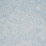 Schumacher Chiang Mai Dragon Silhouette Ciel De Provence Wallpaper