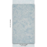 Schumacher Chiang Mai Dragon Silhouette Ciel De Provence Wallpaper