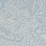 Schumacher Chiang Mai Dragon Silhouette Ciel De Provence Wallpaper
