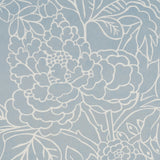 Schumacher Chiang Mai Dragon Silhouette Ciel De Provence Wallpaper