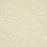 Schumacher Chiang Mai Dragon Silhouette Mistral Sand Wallpaper