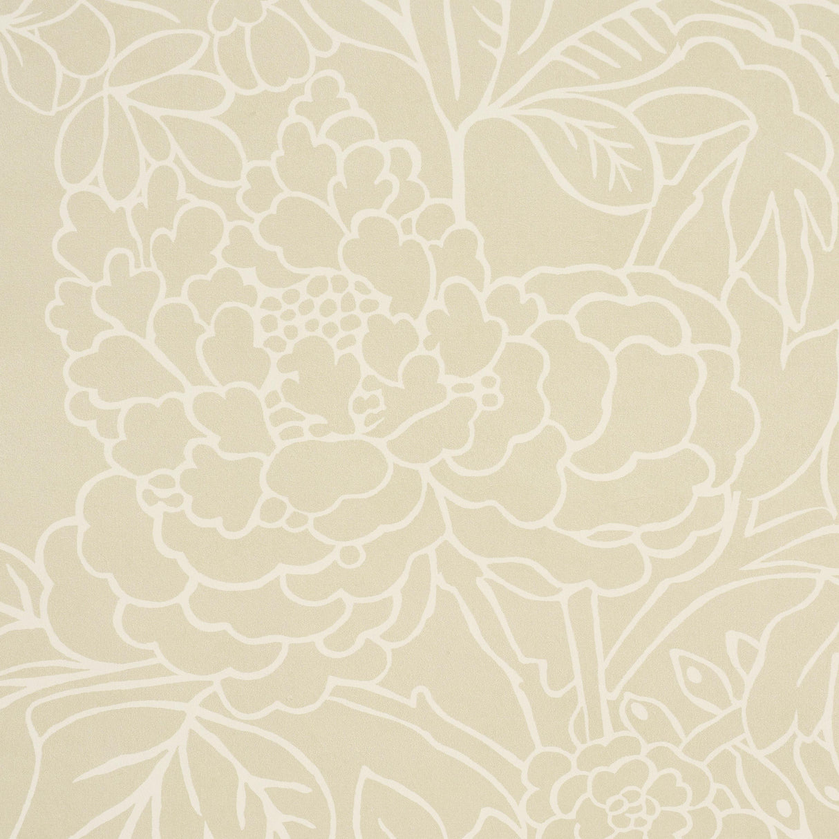 Schumacher Chiang Mai Dragon Silhouette Mistral Sand Wallpaper